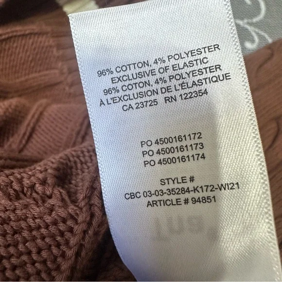 Aritzia TNA Clay Crop Varsity Sweater Sweater Sz Small - Picture 4 of 6